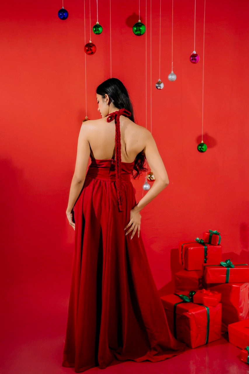 The Crimson Merry Gown